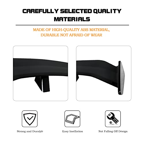 image for RoyalParts 54 Inch Universal Rear Spoiler, Matte Black PRO Style Trunk