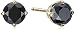 1 cttw Black Diamond Stud Earrings 14k Yellow Gold