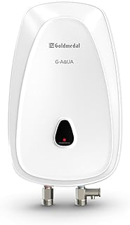 Goldmedal G Aqua 3L 3KW Instant Water Heater (Geyser) | Faster Heating| Preset Thermal Cutout| Stainless Steel Tank Rust Proof| Power & Heating LED Indicator| (White)