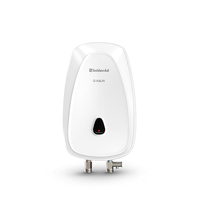 Goldmedal G Aqua 3L 3KW Instant Water Heater (Geyser) | Faster Heating| Preset Thermal Cutout| Stainless Steel Tank Rust Proof| Power & Heating LED Indicator| (White)