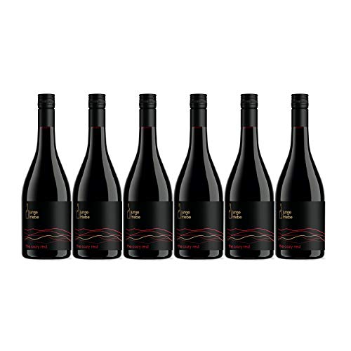 junge triebe | the cozy red | Rotwein trocken, Rheinhessen, Gutswein, vegan | 6x 0.75l Cover