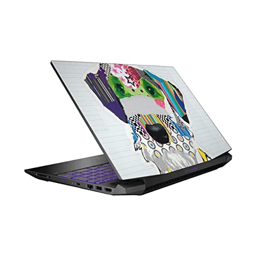 Skin HP Pavilion 15.6 Autocollant Vinyle Chien Fox Terrier Michel Keck PC