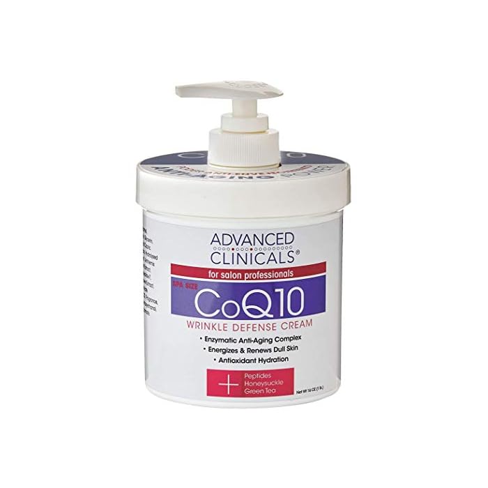Buy Advanced Clinicals CoQ10 Wrinkle Defense Cream with Peptides