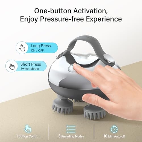 Image of arboleaf Scalp Massager Rechargeable Head Massager Scalp Stress Relax