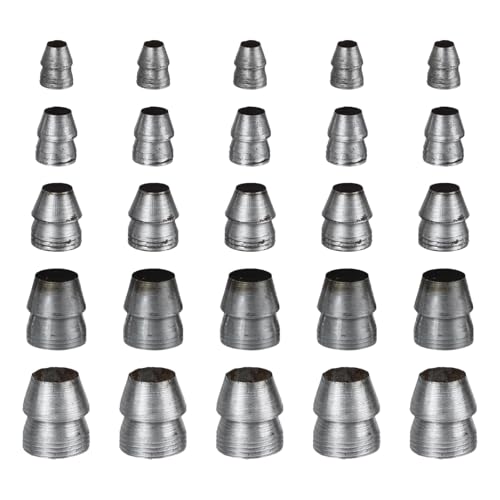 OHPHCALL Kit de 25 Cuñas de Acero Redondas para Martillo Mango, Diseñadas para Soporte y Refuerzo en Trabajos de Carpintería y Montaje de Estructuras