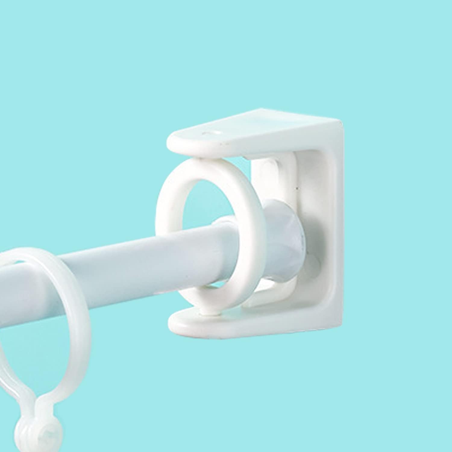 Resdenio Adhesive Shower Curtain Rod Holder, 2 Pack Curtain