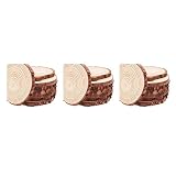 MINIDAHL 30 Unids/Lote de Chips de Madera de Pino, Piezas Cortadas, Hoja de Registro de Madera, Decoración Rústica para Bodas, Centros de Mesa para Fiestas, Estilo Rústico Vintage