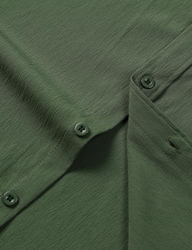 Image of JEMITOP Mens Stretch Wrinkle Free Texture Shirts