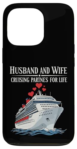 Husband and Wife Romantic Cruising Partners for Life Ship Carcasa para iPhone 13 Pro