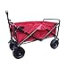 Produktbild HLL Tragbare Folding Garden Trolley Wagen Heavy Duty Trolley Wagon Multi-Funktions-Einkaufswagen für Outdoor-Camping-Strand Pull-LKW mit 4 Rädern, Rot, Last: 75Kg