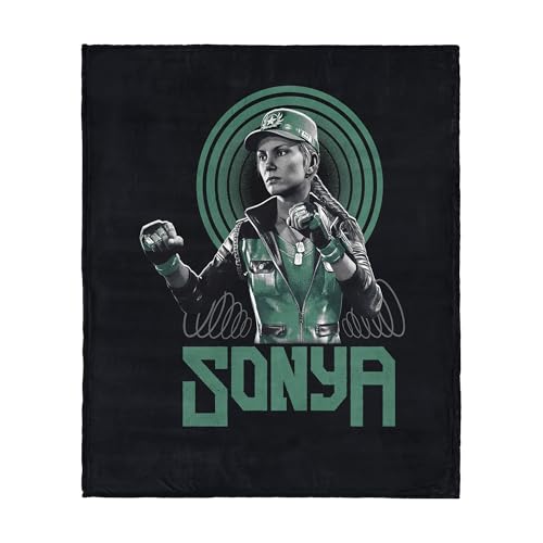 Mortal Kombat Silk Touch Throw Blanket – Sonya, Ultra-Soft Fleece, Plush & Lightweight, 50 x 60