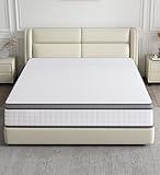 elitspace Full Size Mattress, 10 Inch Full Mattress, Hybrid Full Bedspread in a Box with Memory Foam & Individual Pocket Spring, Breathable Supportive & Pressure Relief, CertiPUR-US Certified