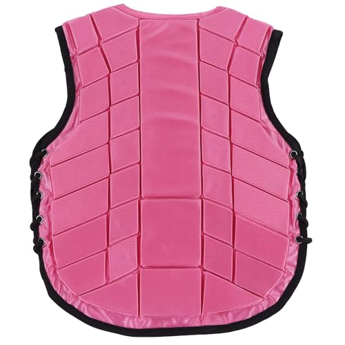 SPYMINNPOO Kinder-Reitweste, Professionelle Unisex-Reitweste, Eva-gepolsterte Sicherheits-Reitschutzausrüstung, Körperschutz für Mädchen und Jungen (cm)