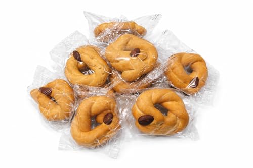 Taralli Artigianali con Mandorla - Incartati Singolarmente - Confezioni da 500g e 1kg - Snack Tradizionale Italiano Croccante (500gr)