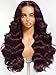 Beauty Forever Bye Bye Knots Black Cherry Loose Body Wave Glueless Wigs Human Hair Pre Plucked Pre Cut 7x5 Lace Front Drawstring Wig with Face Framing Layers Put on and Go Wig 180% Density 20inch