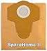 5 Bolsas de alto rendimiento 20l SpareHome® compatible con aspiradores Vacmaster
