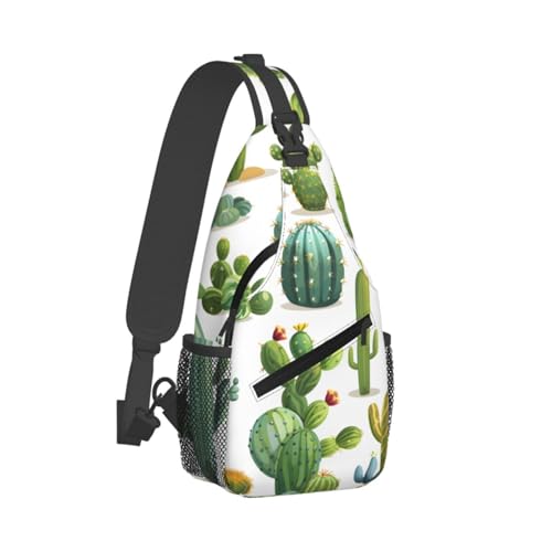 Morral cruzado ligero con diseño cactus unisex miniatura 2