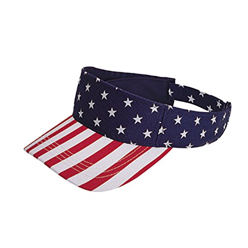 Unisex Pro Style Twill Usa Flag Visor-4024 Navy #TOP13