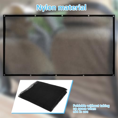 2 Stück Hundegitter Auto 115x63cm Hundenetz Auto mit Verstellbarem Seil Haken Hunde Sicherheitsnetz Hundenetz Universal Hundegitter für Kombis LKWs PKWs