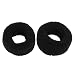 Uxcell 2 Piece Elastic Ponytail Holder Hair Tie Band, Black, 2.4 Inch, 0.04 Pound