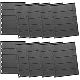 Hojas sueltas para coleccionar sellos: las hojas sueltas para coleccionar sellos están hechas de buen material, son reutilizables, usables y fáciles de aceptar, puede usarlas con confianza, páginas de álbum de sellos de hojas sueltas