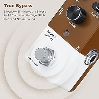 Asmuse Pédale d’effets de guitare à compression, circuit analogique pur, mini pédale de sustain de compression pour… - Les Beatles, Paul McCartney, John Lennon, RIngo Starr, George Harrison Asmuse Pédale d'effets de guitare à compression, circuit analogique pur, mini pédale de sustain de compression pour… – Image 4
