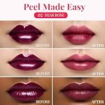 Peripera Ink Peel Off Lip Stain - Long Lasting, Transfer-Proof, Waterproof Korean Lip Tint with Color-Changing Peel-Off Formula (02 DEAR ROSE) - Image 2