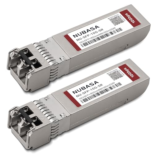 Image of 10GBase-SR SFP+ Module | 850nm Multimode Fiber Transceiver | Up to 300m Over OM3 /OM4 | LC Duplex, Plug and Play | Compatible for Cisco SFP-10G-SR, Ubiquiti UniFi, and More (Pack of 2)