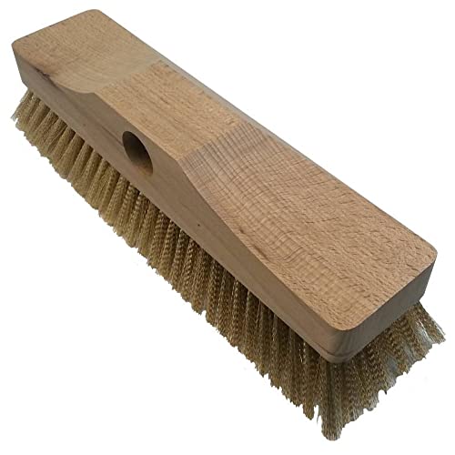 Brosse à Four En Laiton 16x5cm - Poils Laiton - Nettoyage Four Gaz, électrique, Bois - Compatible Brosse Lilly