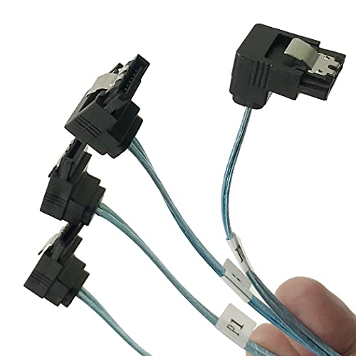 Cable Interno Mini SAS 36pin a SATA 7pin Angular 0.5m Seadream miniatura 4