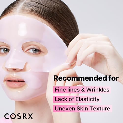 image for COSRX Pink Peptides Collagen Lifting Glow Hydrogel Face Masks Skincare