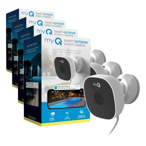 Image of CHAMBERLAIN myQ Smart Outdoor Wired Camera (Pack of 4)