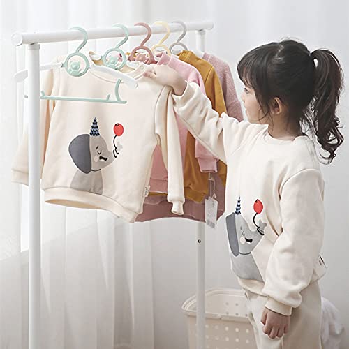 30 Pack Kids Hangers,Childrens Durable Plastic Infant Hangers For Kids Clothes,Non-Slip Baby Clothes Hangers,Extensible Toddler Hangers For Laundry And Closet (Green) #TOP1