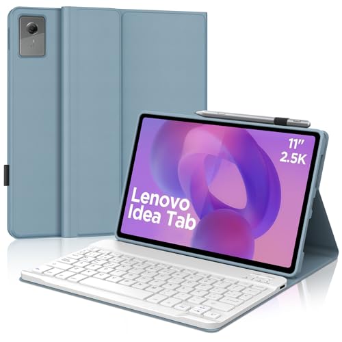 Teclado para Lenovo Idea Tab 11 2025 FOGARI Funda con Ñ Magnética Azul