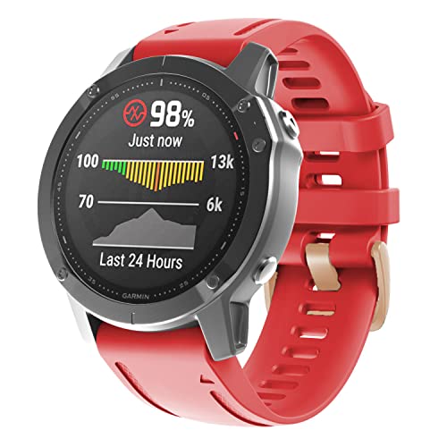 Fleshy Leaf QuickFit 20mm Watch Band Compatible with Garmin Fenix 7S 5S/ 5S Plus, 6S/ 6S Pro, D2 Delta S, Descent Mk2S - Image 4