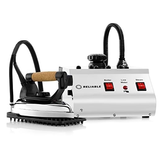 Reliable 3000IS Steam Ironing System - 1800W (Iron and Boiler) Professional Clothing Iron with Aluminum Soleplate, 120V, 1.4 L Stainless Steel Tank, 12 Gauge Heavy Duty Wiring, Made in Italy