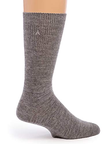 WARRIOR ALPACA SOCKS - Premium Baby Alpaca Wool Dress Socks For Men and Women(Smoke Medium)3