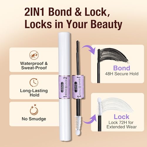 Image of Cluster Lashes Kit, Wispy Natural D Curl Lashes, 10-16mm | Includes Bond and Seal, Includes Tweezers, 140pcs, Lash Clusters Kit