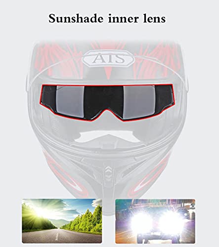 Casque moto Bluetooth modulable intégral double visière M - 8
