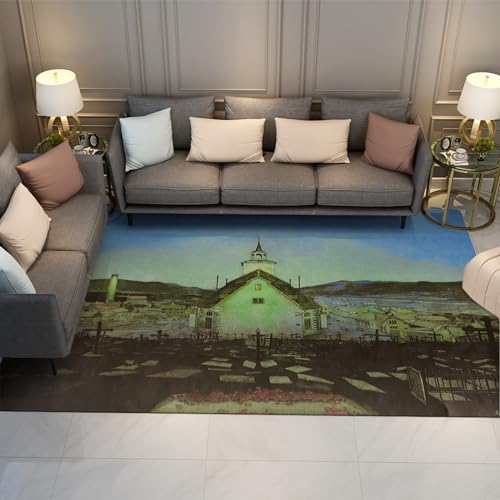 Tapis de nuit imprimés grand format 150x240cm lavable et antidérapant - 2
