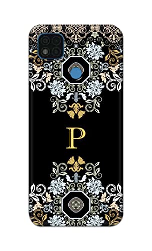 Image of Printed Hard Back Cover Case for Mi Poco C31 Back Cover (Alphabet P) -1803