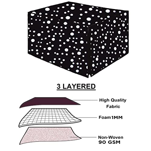 Image of Microwave Oven Top PVC Cover for Samsung 28L | CE1041DSB2 /TL | Convection Microwave Oven | Full Closure Cover for Samsung | Attractive Digital Prints | Dustproof |Water Resistant (Black)