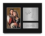 HWC Trading Keira Knightley & Orlando Bloom Pirates of the Caribbean Gifts Printed Signed Autograph Picture for Movie Memorabilia Fans - US Letter (ID-008349)