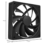 NZXT F120Q | 120mm Cichy wentylator do obudowy PC | Wlot lub wylot | Fazowana rama dla skoncentrowanego powietrza | Płynne łożyska dynamiczne | Niski poziom hałasu | Sterowanie PWM | Czarny