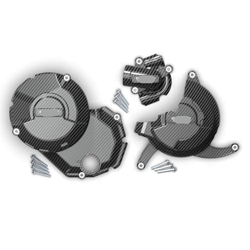 Couvercle protection moteur Hypermotard 950 SP RVE 2019 2023 look carbone