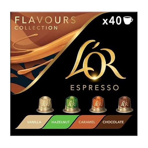 L´OR Flavours Collection Surtido de Cápsulas de Café 4 Sabores | Intensidades 5 a 8 | 40 Cápsulas Compatibles Nespresso (R)* | Ya disponible en tu tienda friki favorita! En mundofriki.es!