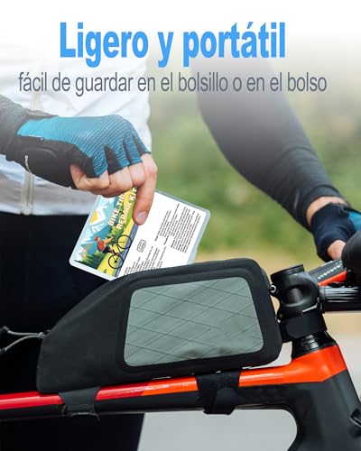 cycletour Parches Bicicleta, Kit Pinchazos Bicicleta con Palanca Antideslizante de Alta Dureza y Parches Bicicleta, Kit Repara Pinchazos Bicicleta para de Montaña y Carretera - imagen 6