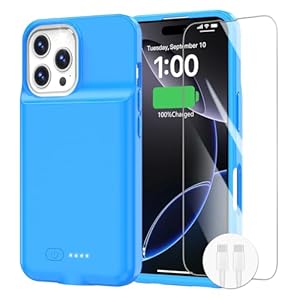 Gin Foxi IP-1561A Blaue Akkuhülle 8000mAh
