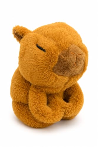 Image of Plush Slap Wristband Toy for Boys & Girls - Cute Cartoon Animal Design Soft Fur Slap Band Bracelet for Kids - Adjustable Wrist Toy