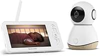 Babá Eletrônica Maxi Cosi See Pro 360, tela 5.0, tecnologia CryAssist™ interpreta o choro, câmera HD 2K visão noturna, bateria de 10 horas, ruído branco